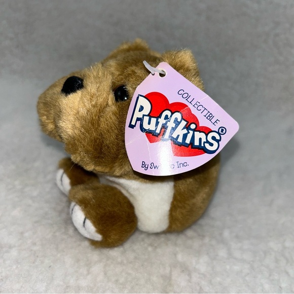 Puffkins Mini Collection 4.5" dog plush #6654 Bosley 1998 - Picture 4 of 12
